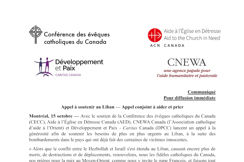 Veuillez cliquer sur ici pour avoir accès au communiqué de presse.