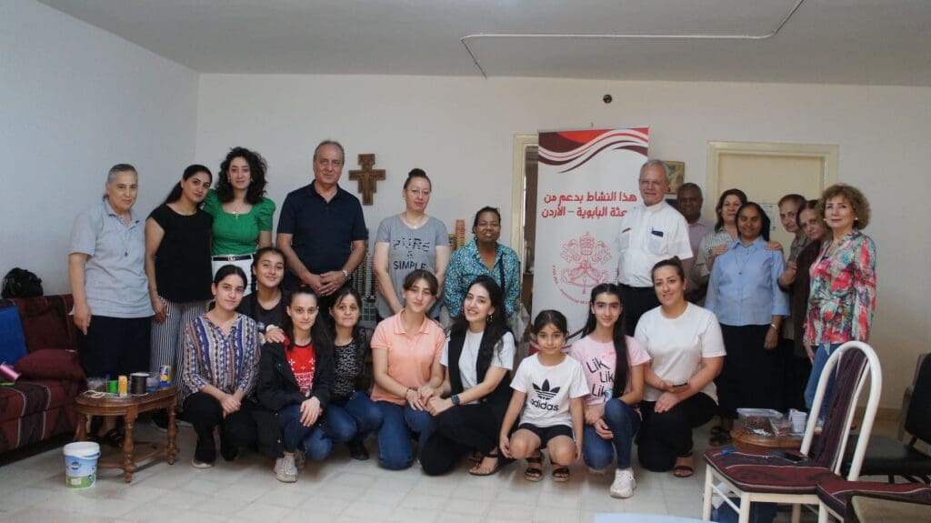 Delegazione della CNEWA in visita alle Missionarie Francescane di Maria.