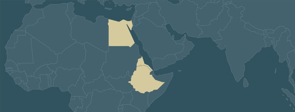 map of northeast africa, where cnewa works.